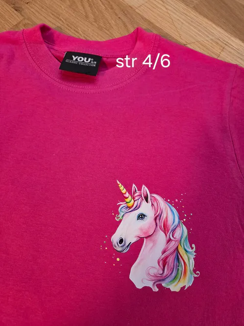 Hovedbilde T-skjorte, rosa 4/6 år