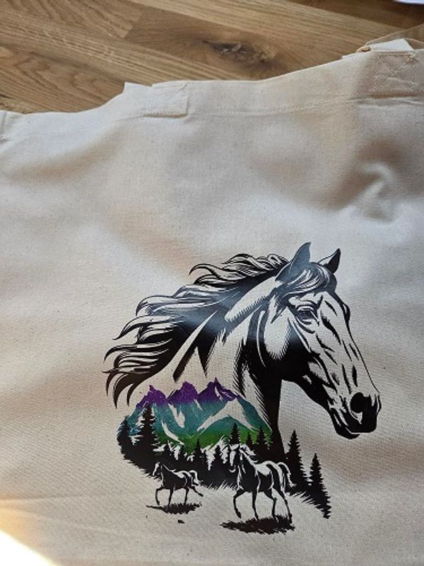 Handlenett med hest