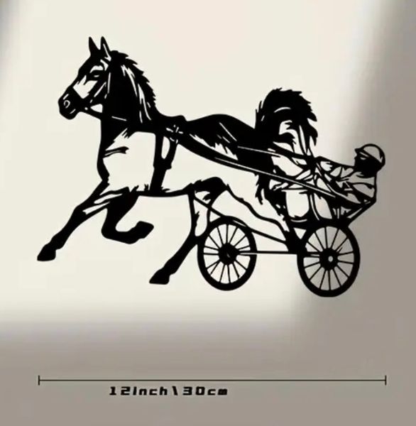 Skilt i metall, travhest