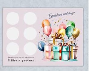 Hovedbilde Gratulasjonskort med skrapefelt